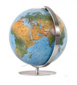 DFN3703 Rthgloben Handkaschierter Doppelbild-Leuchtglobus DFN 3703 Globus 37cm Tischglobus Globe Earth World Bro